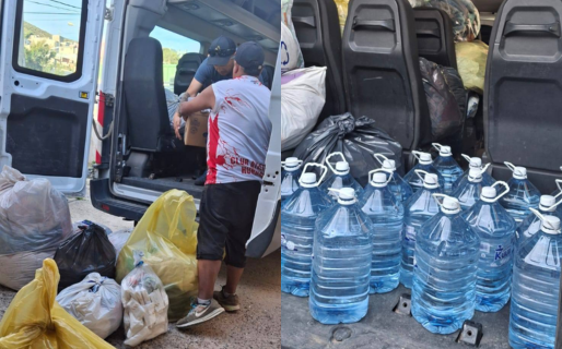 Huracán envió donaciones y apoyo a los afectados por los incendios en la Cordillera